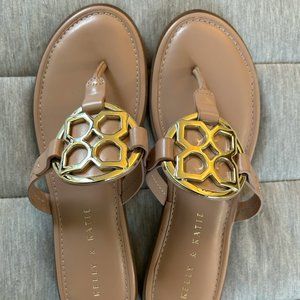 KELLY & KATIE | Dahlin Cognac Sandals